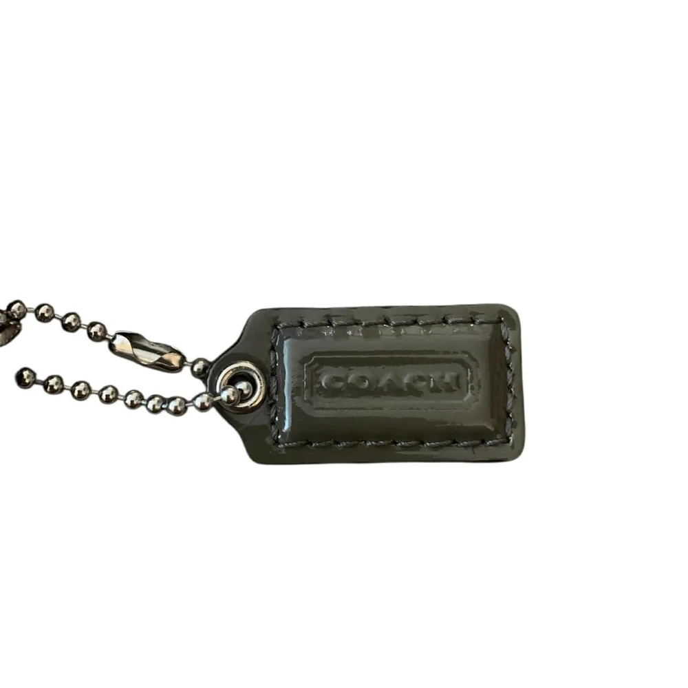 Coach Moss‎ Green Patent Leather Signature Wristlet Y2K Aesthetic